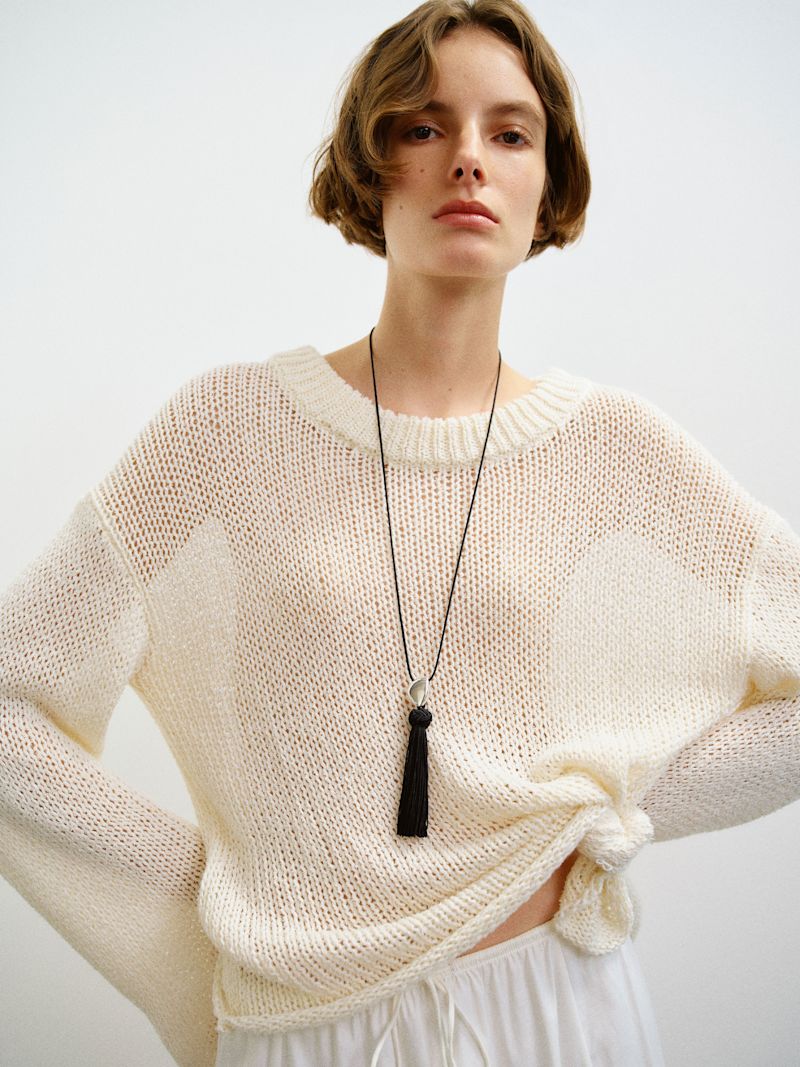 Fior Di Latte Elliot Boucle Crew - Image 3