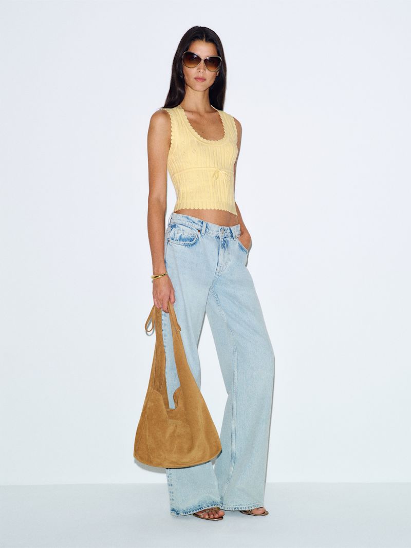 Pineapple Erin Cotton Sweater Tank
