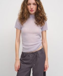 Dream Laurel Sheer Alpaca Mock Neck