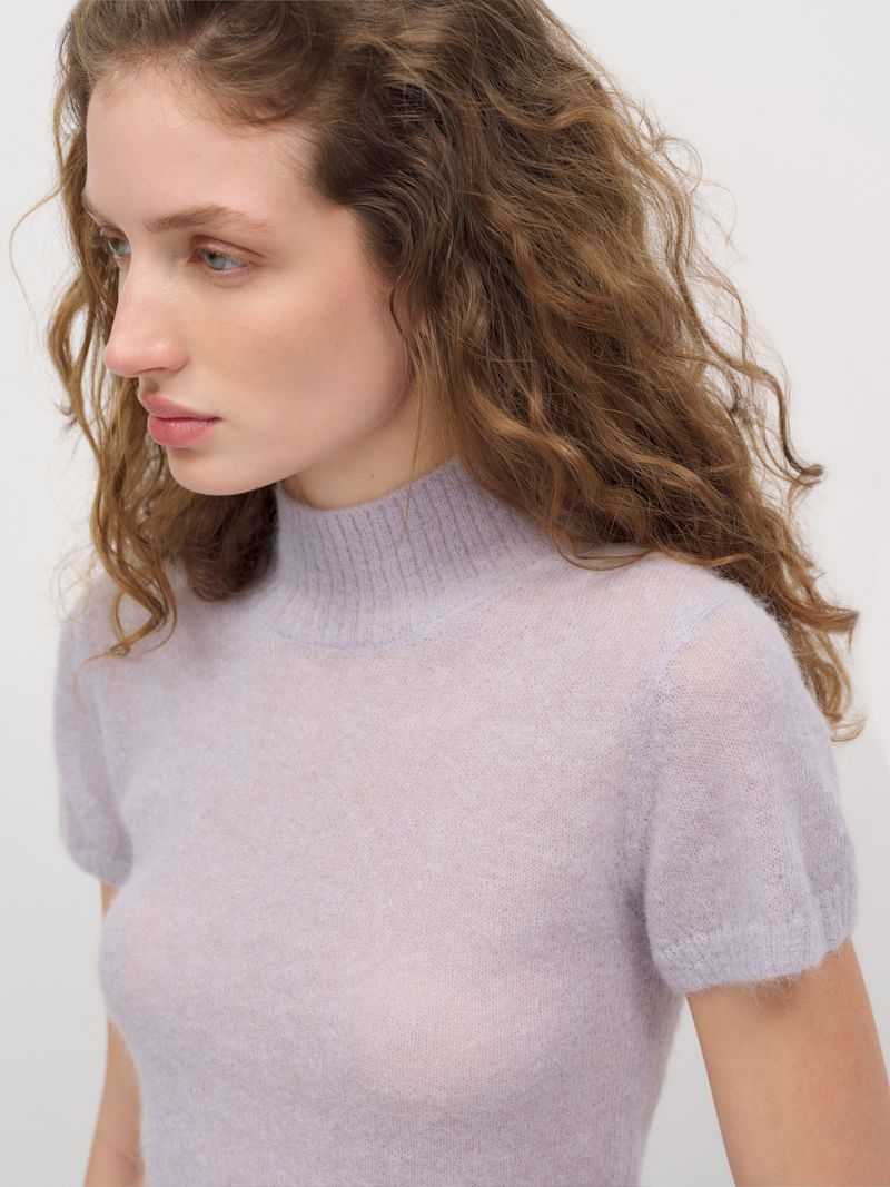 Dream Laurel Sheer Alpaca Mock Neck - Image 2