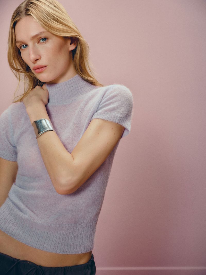 Dream Laurel Sheer Alpaca Mock Neck - Image 5