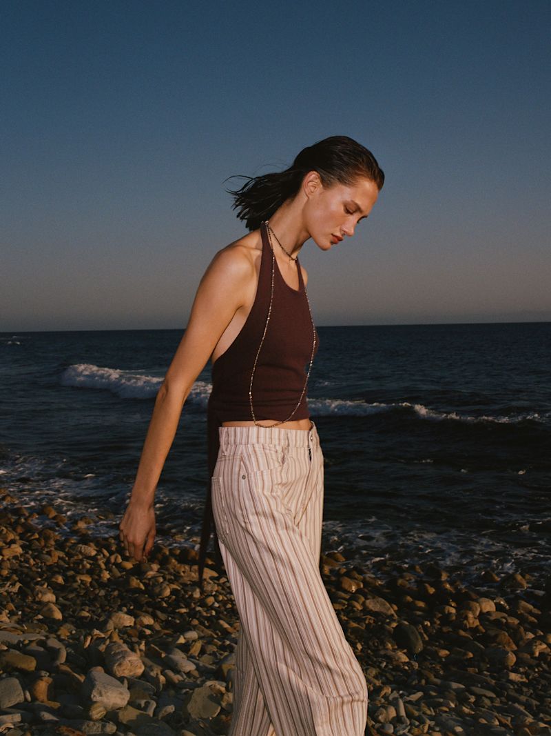 Mahogany Quill Cashmere Halter Tank - Image 5