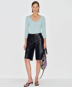 Aquamarine Roya Cashmere V-Neck