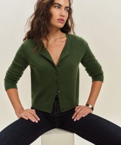 Grass Clara Cashmere Crew Cardigan