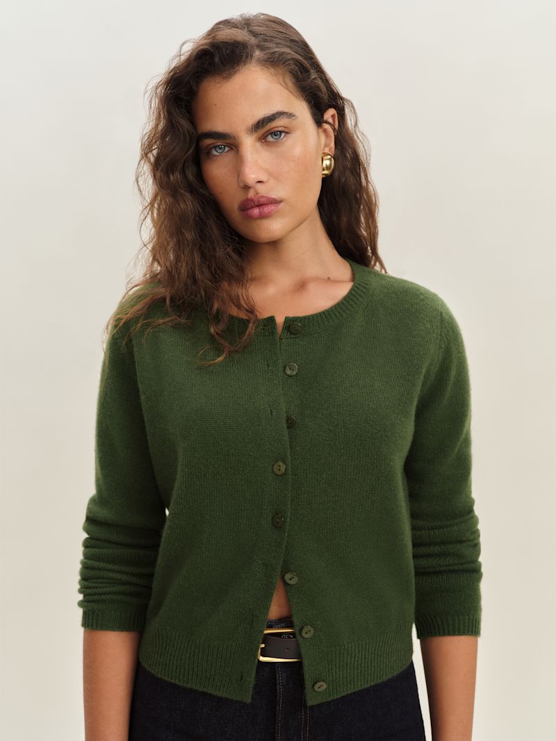 Grass Clara Cashmere Crew Cardigan - Image 2