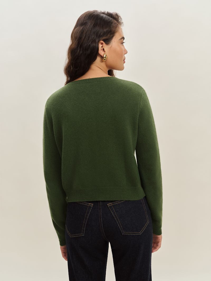 Grass Clara Cashmere Crew Cardigan - Image 3