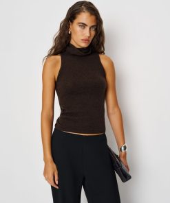 Compost Marcy Cashmere Turtleneck Tank