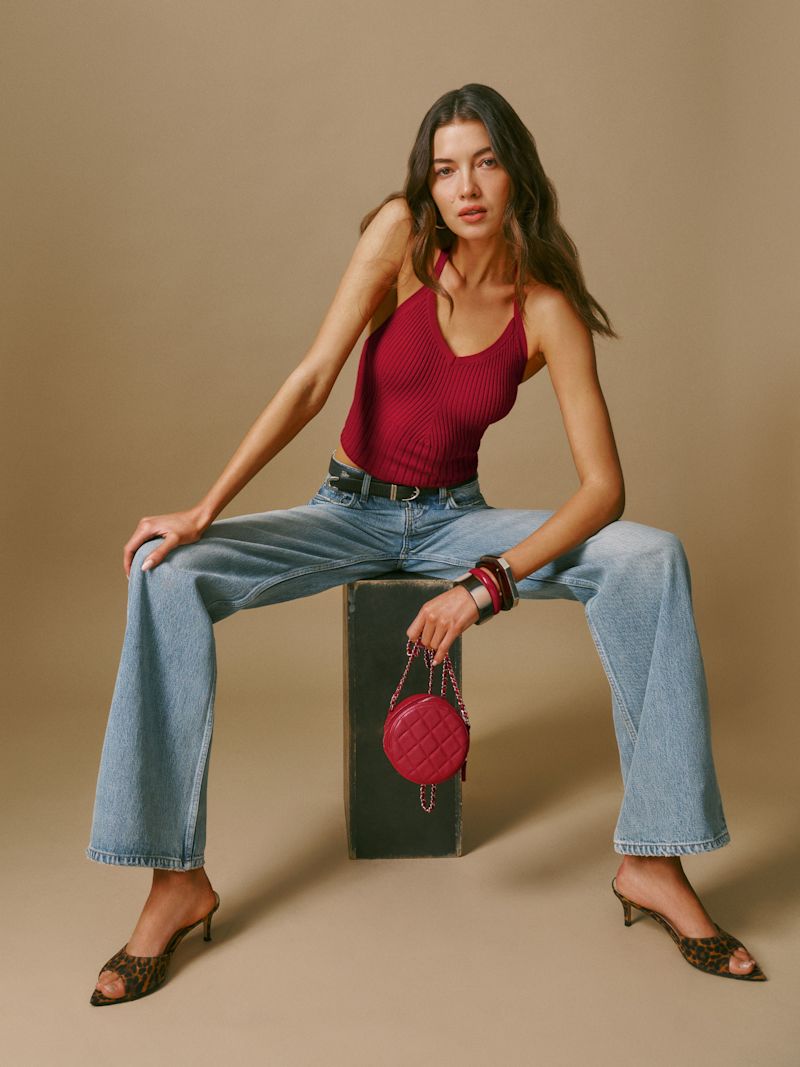 Lipstick Delia Ribbed Halter Top - Image 2