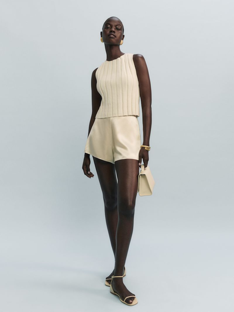 Gossamer Callie Cotton Ribbed Sweater Tank - Image 2