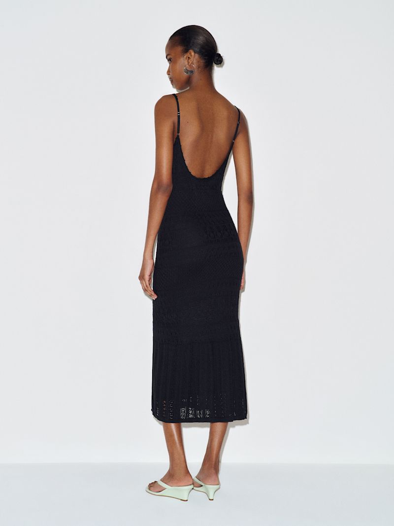 Black River Cotton Crochet Sweater Dress - Image 5