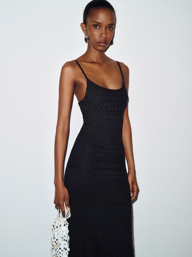 Black River Cotton Crochet Sweater Dress - Image 6