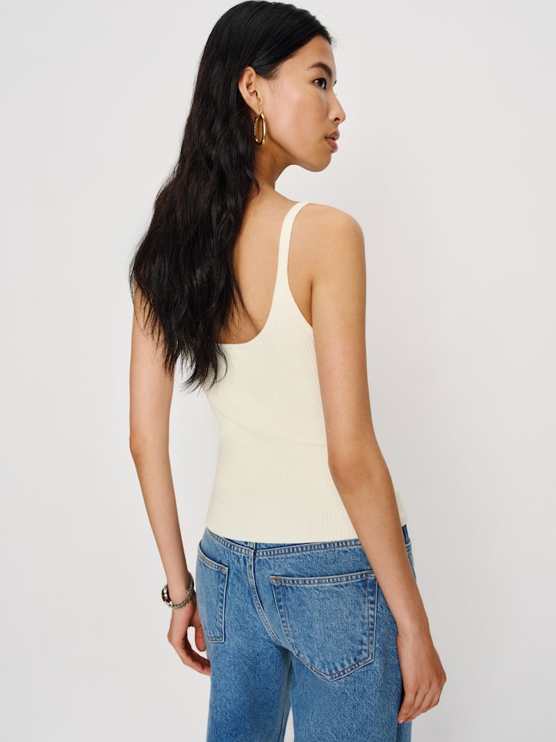 Fior Di Latte Eloise Cotton Sweater Tank - Image 3