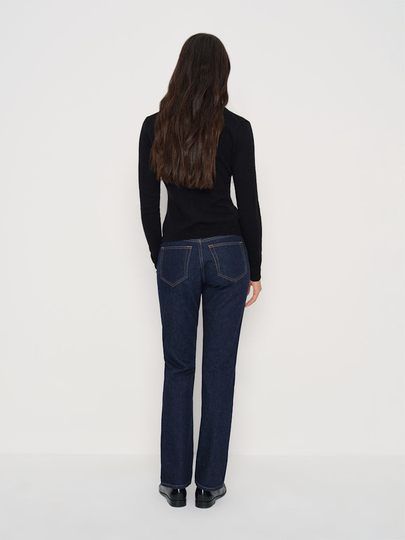 Black Florentina Cashmere Collared Cardigan - Image 4
