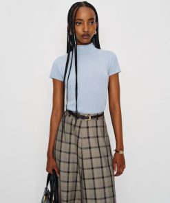 Bayou Harvest Thread Cashmere Mock Neck