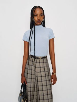 Bayou Harvest Thread Cashmere Mock Neck