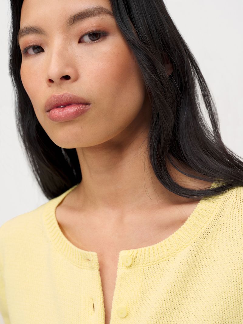 Pineapple Clara Cotton Crew Cardigan - Image 3