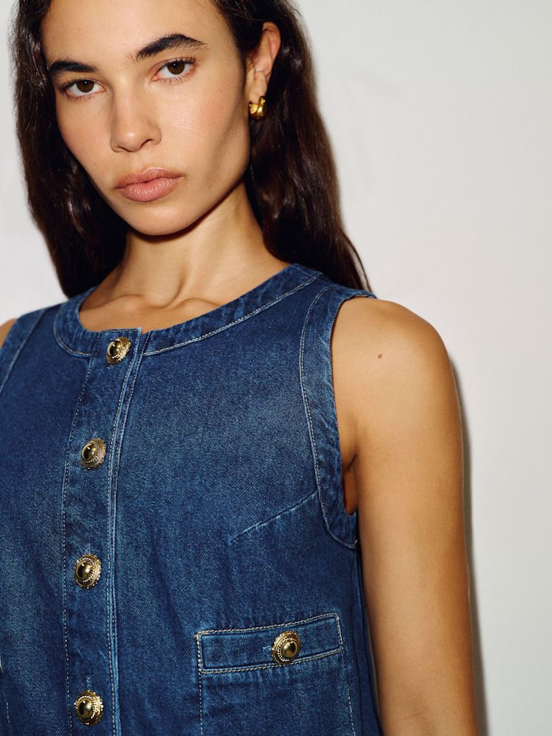 Salinas Tropez Denim Mini Dress - Image 3